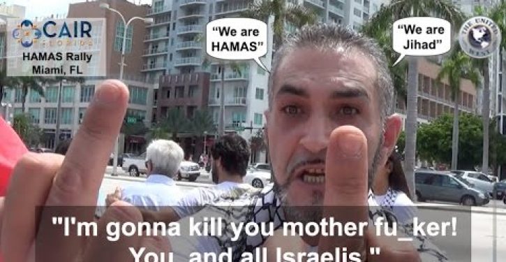 Video: Jihadi chants, threats to Jewish reporter in Miami