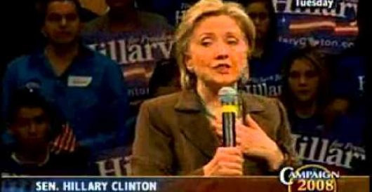 Flashback: Hillary Clinton in 2008 said ‘highest obligation’ of president is taking care of veterans by Rusty Weiss
