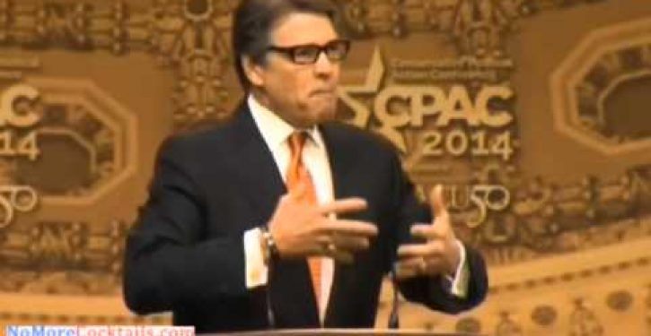 Report from CPAC: An impassioned Rick Perry stirs the crowd