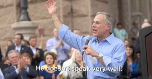 MSNBC mocks Greg Abbott: ‘matchstick-thin legs dangling in front of him…’ by Renee Nal