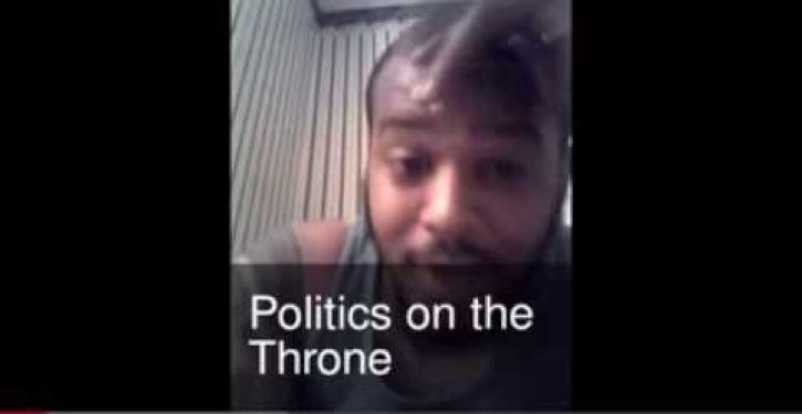 Video: Congressional candidate weighs in on issues of the day while seated on toilet