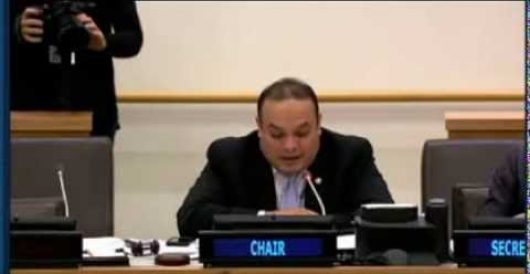 UN interpreter caught on hot mic questioning Israel-bashing (Video) by Renee Nal