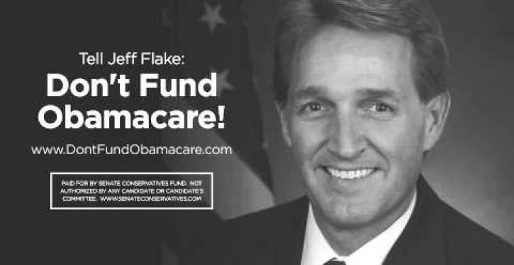 Jeff Flake: A government shutdown could help rescue Obamacare