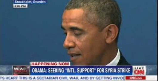 Obama: ‘I never set a red line’ for Syria by Howard Portnoy