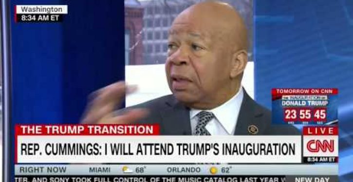 Elijah Cummings: There are legit reasons why 60 Dems sat out inauguration … but they’re secret