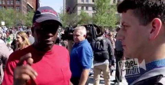 Watch as a black Trump supporter destroys race-baiting CNN reporter by Thomas Madison