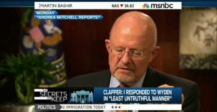 Obama DNI Chief James Clapper’s new excuse for why he perjured himself doesn’t match his old one