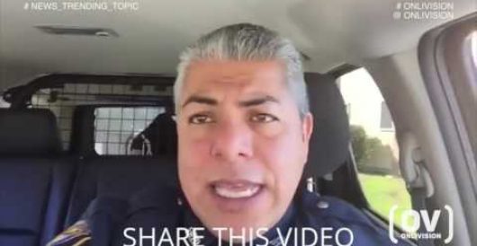 Hispanic cop under fire for video message telling illegals they have nothing to fear by Ben Bowles