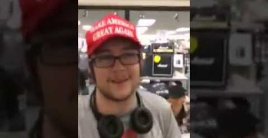 Snowflake microaggressed by ‘Make America Great Again’ hat on campus by Joe Newby