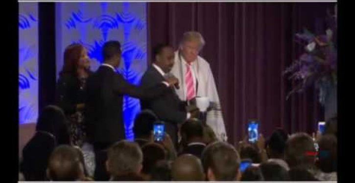Why was MSM video of Trump’s black church event cut, just as pastor was blessing him?