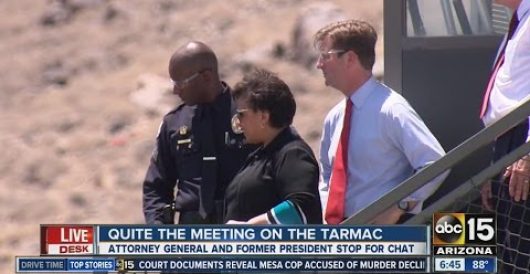 Bill Clinton met privately with AG Loretta Lynch? Yes! Now move on; nothing to see here by Ben Bowles