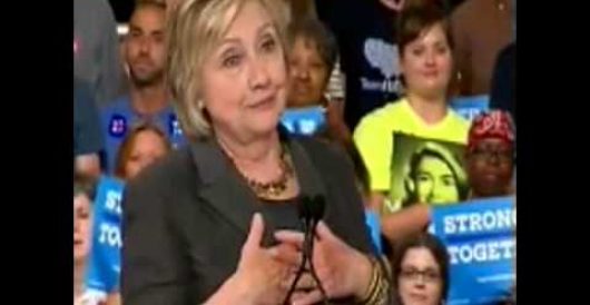 Hillary’s teleprompter mishap delivers a chuckle or two by Ben Bowles