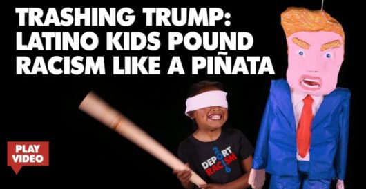 Latino tykes with a message for Donald Trump: Hold your ears and cover your eyes by Howard Portnoy