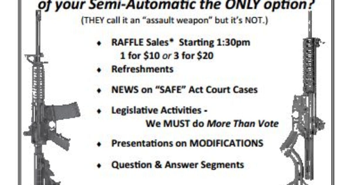 Second Amendment group set to burn SAFE Act gun registration cards