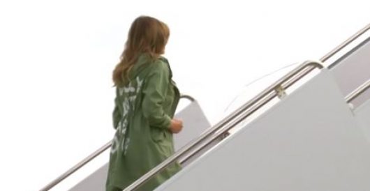 Melania’s dream (make that ‘nightmare’) coat: What in the world was she thinking? by Howard Portnoy