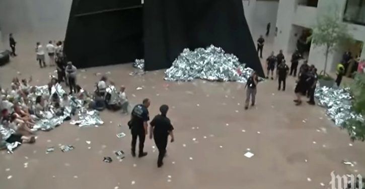 Women’s March anti-ICE sit-in on Capitol Hill leaves major trash behind