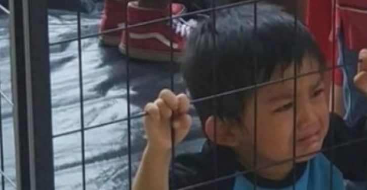 Illegal alien activists share another fake photo of kids in a cage