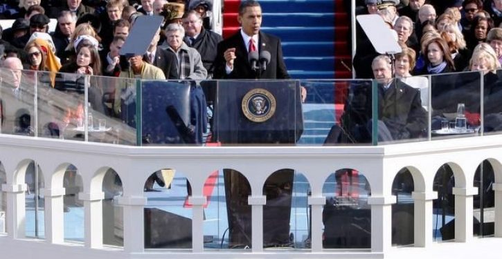 In inaugural speech Obama calls for end to political name-calling (no joke)