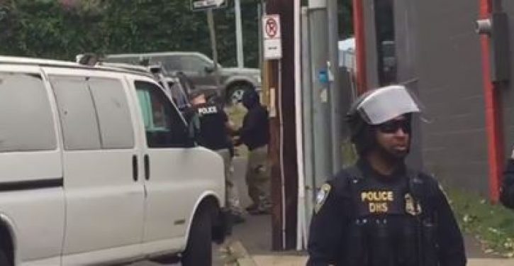 ICE protesters removed by federal officers, 8 arrested