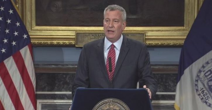 NYC Mayor Bill de Blasio thinks painting a slogan on a street is ‘taking action’