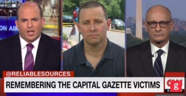 CNN’s Brian Stelter tries to get Capitol Gazette employee to blame Trump for shooting