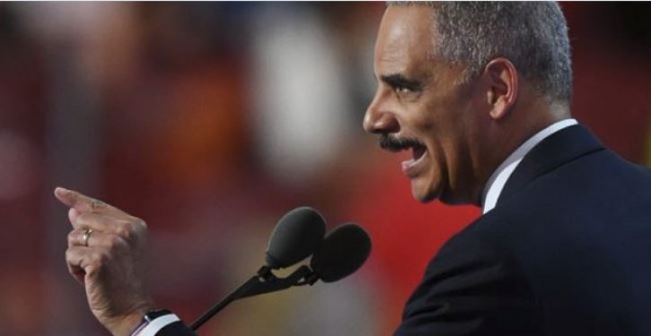 Eric Holder cynically asks ‘when exactly America was great’