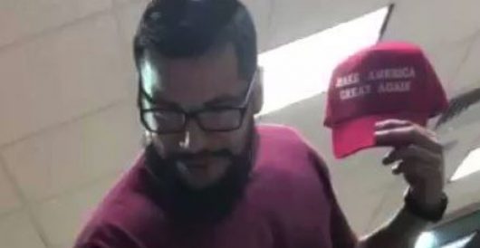Brute who stole teen’s MAGA hat, threw soda on him, arrested by LU Staff