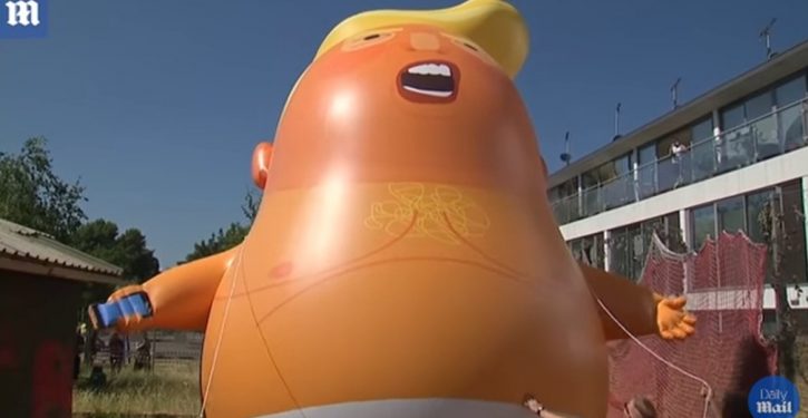 The NYT shows how serious criticism of Trump is done: Not with a ‘baby Trump’ balloon but a cartoon