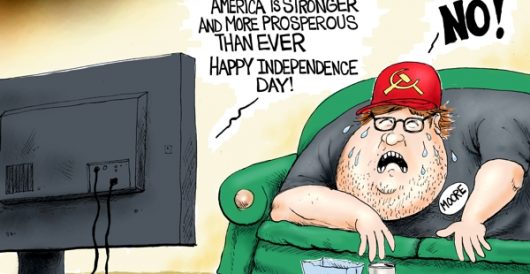 Cartoon of the Day: Moore tears by A. F. Branco