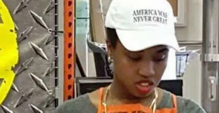 A tale of two ideologies: Reaction to a Home Depot worker’s ‘America was never great’ hat