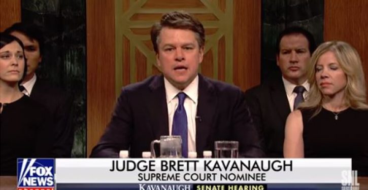 Laughing matter? In SNL season opener, Matt Damon plays raging beer bro Brett Kavanaugh