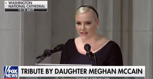 John McCain’s daughter uses occasion of funeral to slam Trump: ‘America was always great’ by Ben Bowles