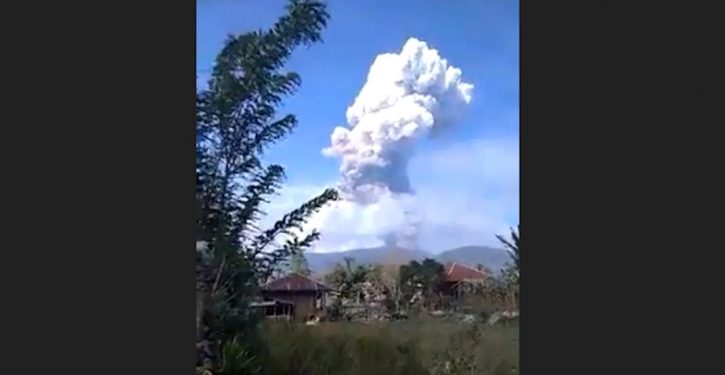 Volcano erupts on Sulawesi, Indonesian island hit by earthquakes, tsunami