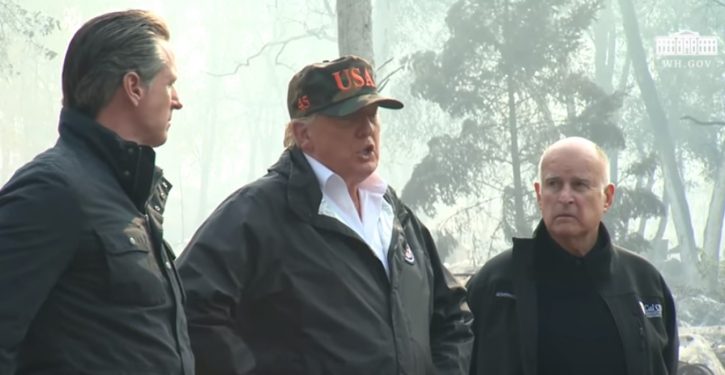 Trump calls for better forest management in visit to wildfire area; ‘other countries do it differently’