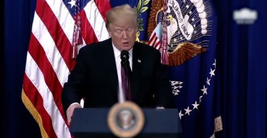 Did Facebook blur the Presidential Seal in a video of a Trump speech? *UPDATE* by Joe Newby