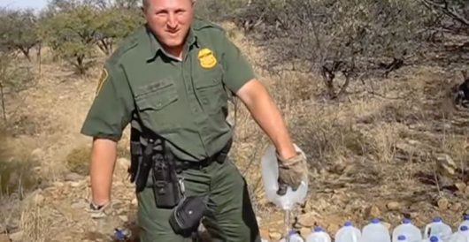 MSNBC airs video of Border Patrol dumping water left for migrants as proof of Trump’s cruelty: one problem by LU Staff