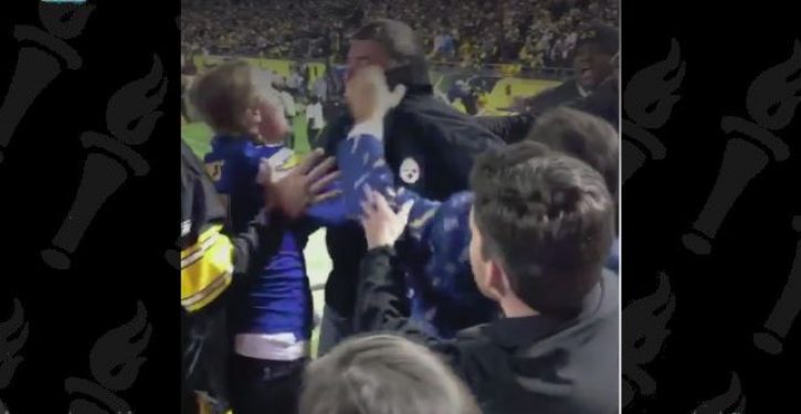 Steelers fan chokes pregnant Chargers fan during emotionally charged game