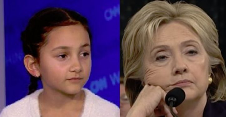 Hillary tells 8-year-old girl who lost election for class president you lost because of sexism