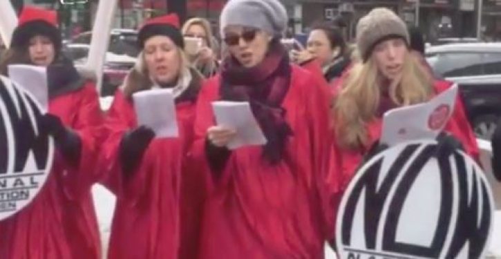 Abortion activists sing sacrilegious Christmas carols: ‘Hark! the nasty women sing, glory to the NuvaRing’