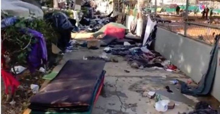 Abandoned Tijuana migrant camp now looks like National Mall after climate change rally