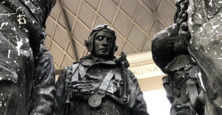 WWII memorial, statue of Churchill vandalized in London
