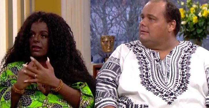 ‘Transracial’ couple is convinced their children will be born black