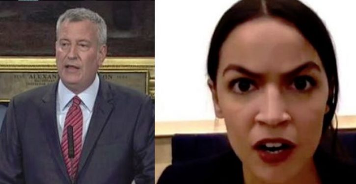 Bill de Blasio blasts AOC for pushing Amazon out of NY. Her response: ‘Come for me all you want’