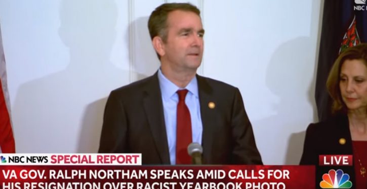 Northam offers head-scratcher of an alibi – and highlights Democrats’ biggest political need