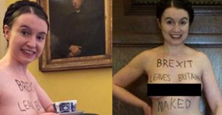 Cambridge lecturer protests Brexit by giving lecture nude, letting people sign her body
