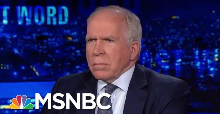Brennan about-face: Now ‘relieved’ at no collusion, may have ‘received bad information’