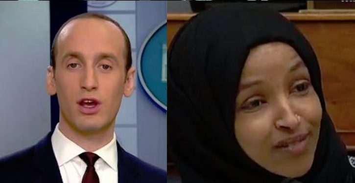 Anti-Semite Ilhan Omar brands Jewish Trump adviser Stephen Miller as a ‘white nationalist