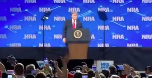 Phone thrown at trump during NRA speech by Daily Caller News Foundation