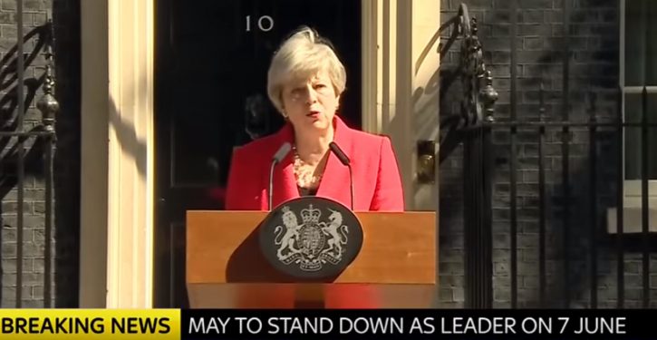 BREAKING: Theresa May announces resignation in address to nation