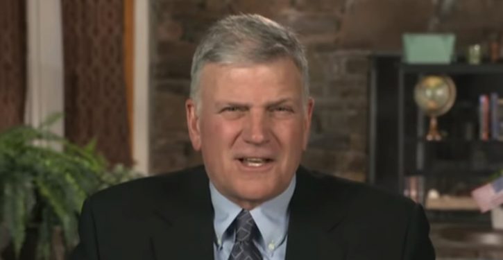 Franklin Graham: ‘I think God was behind the last election’